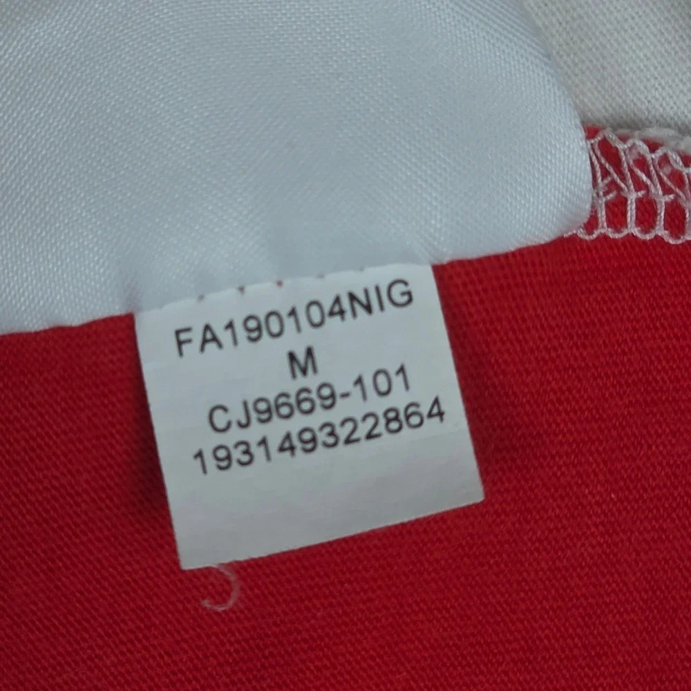 Jordan Jumpman‎ Air Graphic T-Shirt Mens Medium White Red Jumpman Logo Cotton